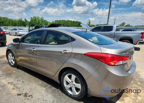 2013 Hyundai Elantra Gls из США, поврежденный, VIN 5NPDH4AE8DH390396